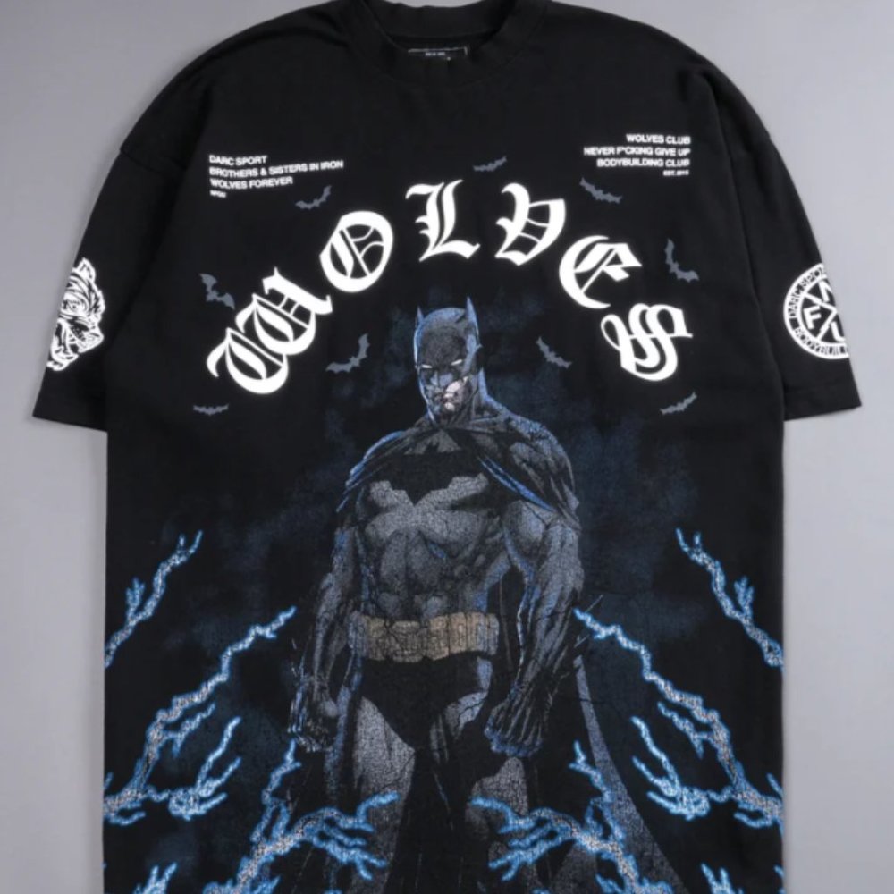 BATMAN ENERGY "PREMIUM" OVERSIZED TEE IN BLACK